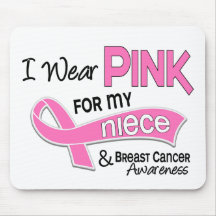 I Wear Pink For My Niece 42 Breast Cancer Mouse Mats