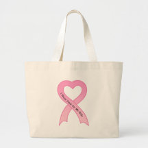 I Wear Pink for My Wife Pink Ribbon Bag