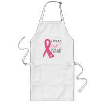 I Wear Pink Friend Breast Cancer Apron
