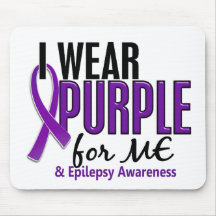 I Wear Purple For ME 10 Epilepsy Mousepad