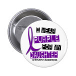 I Wear Purple For My Daughter 37 Epilepsy Pinback Buttons