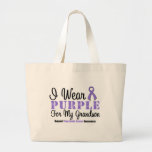 I Wear Purple For My Grandson Tote Bags