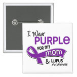 I Wear Purple For My Mum 42 Lupus Button