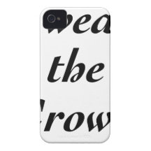 I wear the crown Case-Mate iPhone 4 case