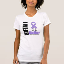 I Wear Violet Ribbon For My Mother Hodgkins Diseas T Shirt