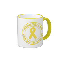 I Wear Yellow For My Husband Mug