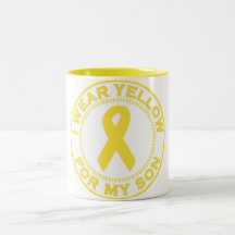 I Wear Yellow For My Son Coffee Mugs