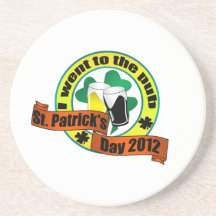 I went to the pub St. Patrick,s day 2012 Beverage Coasters