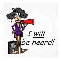 I WILL Be Heard Personalised Invites