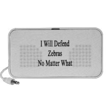 I Will Defend Zebras No Matter What Notebook Speaker