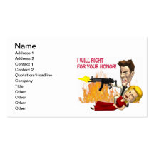 I Will Fight For Your Honour Business Card