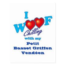 I Woof Petit Basset Griffon Vendeen Postcards
