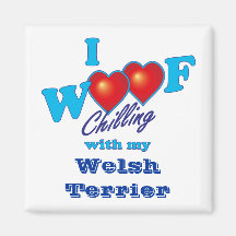 I Woof Welsh Terrier Magnets