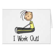 I Work Out Tshirts and Gifts Greeting Card