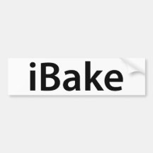 iBake bumper stickers