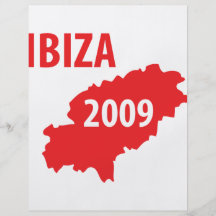 Ibiza 2009 symbol personalized flyer