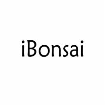 iBonsai black text bonsai design funny Photo Sculptures