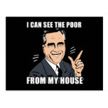 Ican see the poor from my house post card