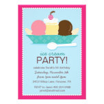 Ice Cream Birthday Party Invitation