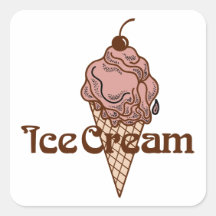 Ice Cream Cone - Cherry On Top Stickers