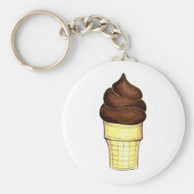 Ice Cream Cone Keychain