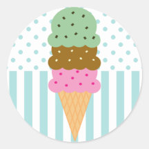 Ice Cream Cone Stickers