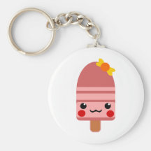 ice cream green key chain