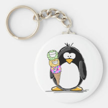 Ice Cream Penguin Key Chains