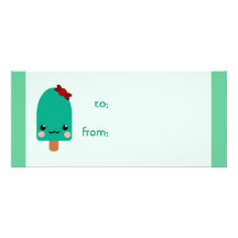 ice cream pink personalised rack card