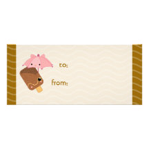 ice cream pink rack card design