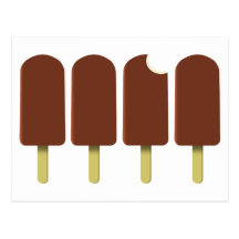 Ice Cream Pops postcard