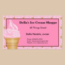 Ice Cream Shop  Business Cards business cards