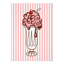 Ice Cream Soda Invitation