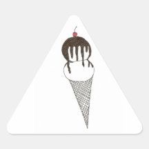Ice Cream Triangle Sticker
