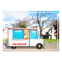 Ice Cream Truck in the Street Personalised Announcements
