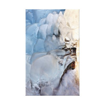Ice Glow Stretched Canvas Print