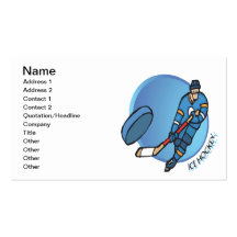 Ice Hockey Business Card