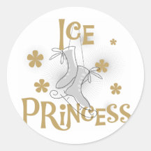 Ice Princess Tshirts and Gifts Round Stickers