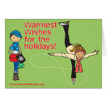 ice skater greeting cards