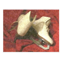 Ice Skates At Rest Postcard
