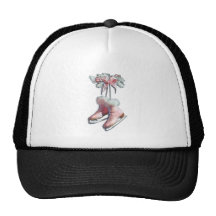 ICE SKATES in PINK by SHARON SHARPE Mesh Hats