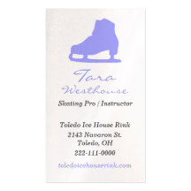 Ice Skating Business Card