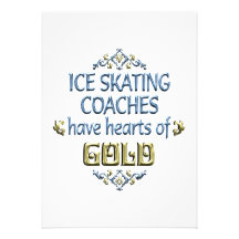 Ice Skating Coach Appreciation Custom Invite