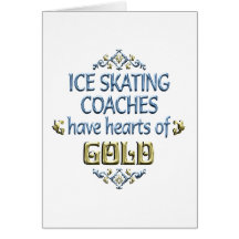 Ice Skating Coach Appreciation Greeting Cards