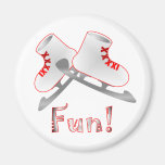 Ice Skating Fun Refrigerator Magnets