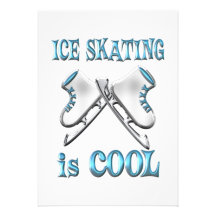Ice Skating is Cool Personalized Announcements