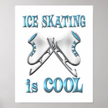 Ice Skating is Cool Poster
