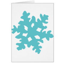ice snow flake - snowflake card