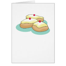 Iced Buns Greeting Cards