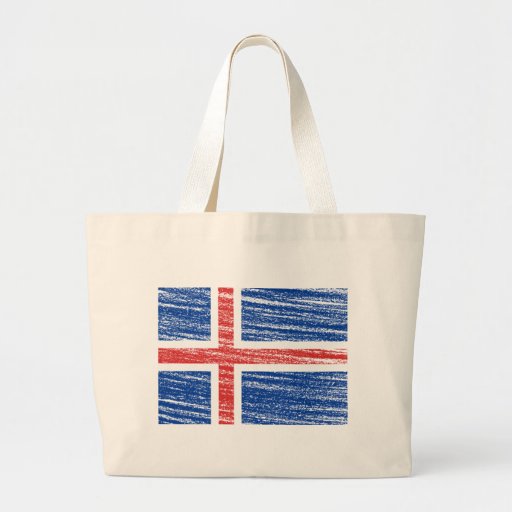 Iceland Flag Bags
